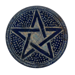 Incense Holder Black Carved Soapstone Pentagram Incense Holder Black Carved Soapstone Pentagram